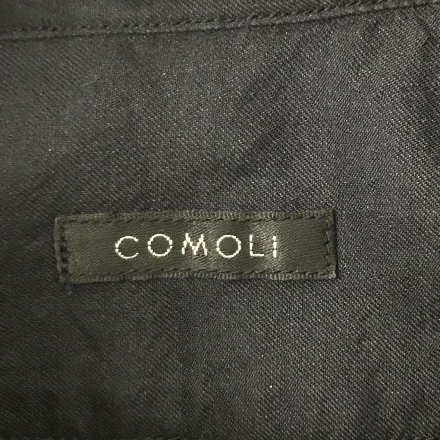 COMOLI（コモリ） ウールシルク プルオーバー ノーカラーシャツ Z01
