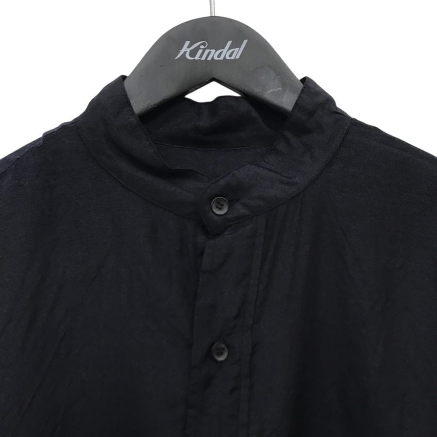 COMOLI（コモリ） ウールシルク プルオーバー ノーカラーシャツ Z01