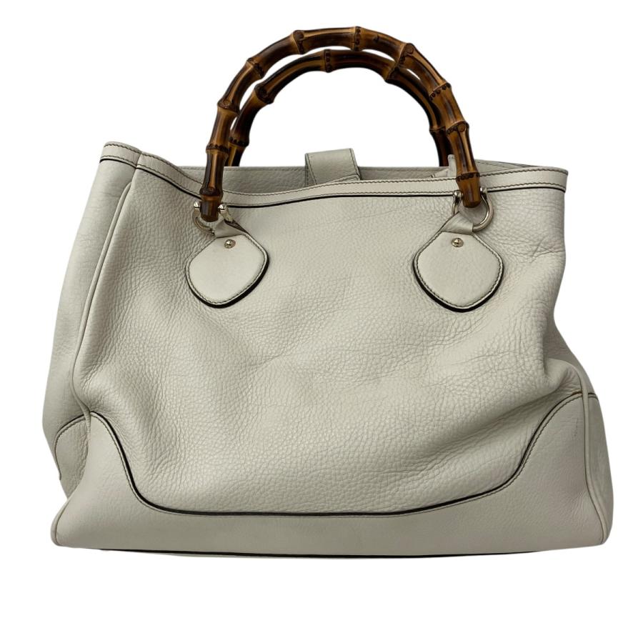美品　GUCCI グッチ ダイアナ バンブー アイボリー ハンドバッグ レザー GUCCI（グッチ） ダイアナバンブートート ハンドバッグ 282317