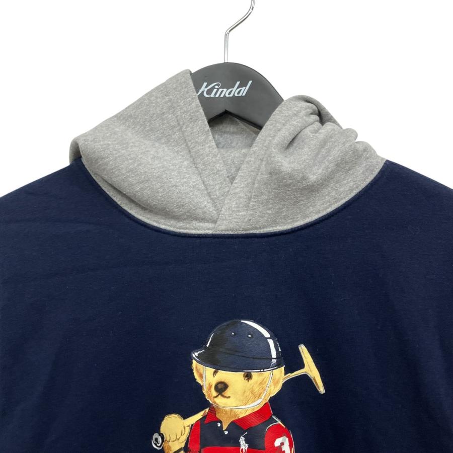 ポロベアプリント ネイビー パーカー POLO RALPH LAUREN(ポロラルフローレン) ポロベアフリースパーカー NAVY