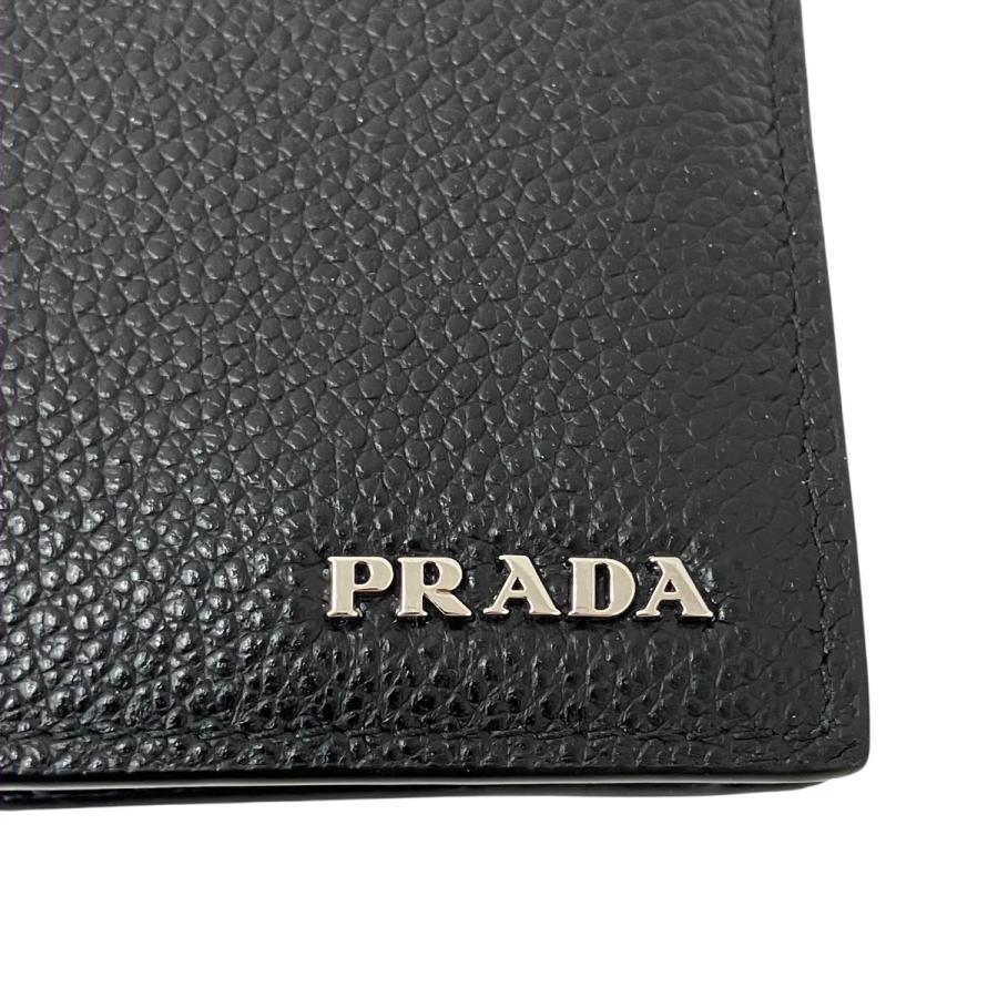 PRADA（プラダ） PRADA 2つ折り財布 2M0738 ブラック : カインドオル