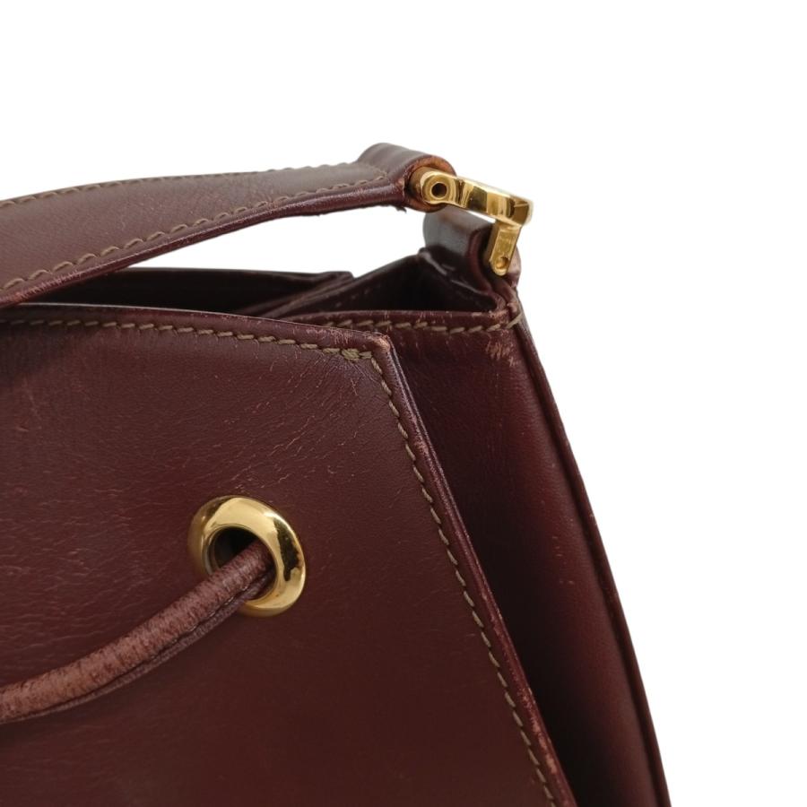 Cartier（カルティエ） マストライン巾着 ショルダーバッグ ボルドー