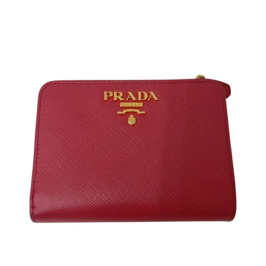 PRADA（プラダ） サフィアーノ 2つ折り財布 1ML018 ピンク 