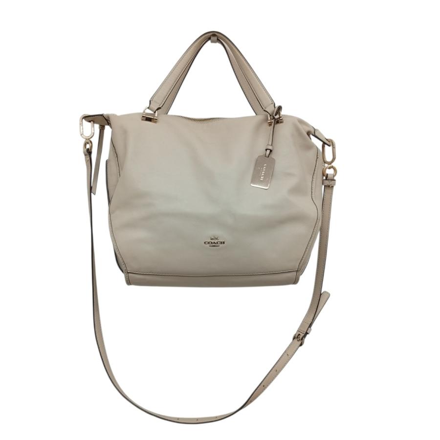 COACH（コーチ） レザーショルダーバッグ F32405 ベージュ