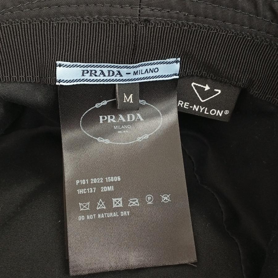 プラダ PRADA Re-Nylon ハット 1HC137 ブラック サイズ：M_6