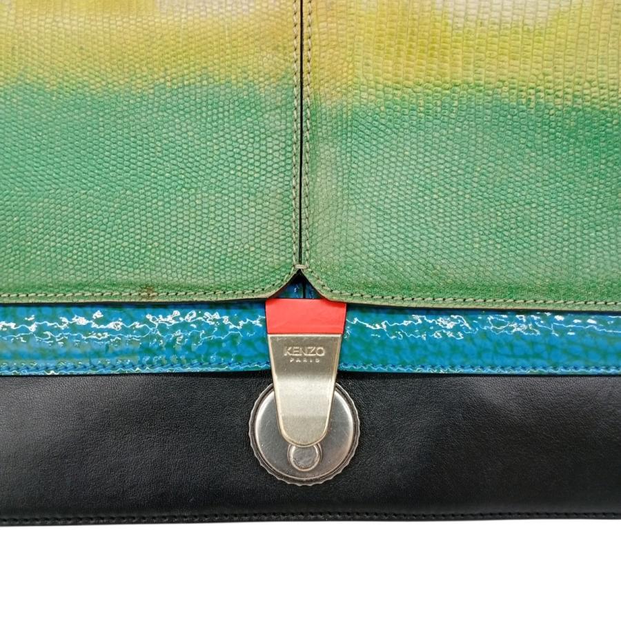 KENZO（ケンゾー） ショルダーバッグ グリーン : カインドオルYahoo!店 