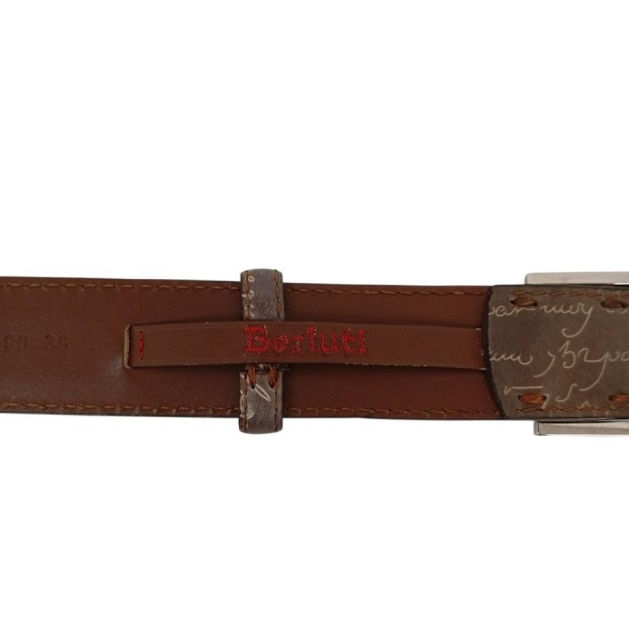Berluti（ベルルッティ） カリグラフィ ベルト ブラウン