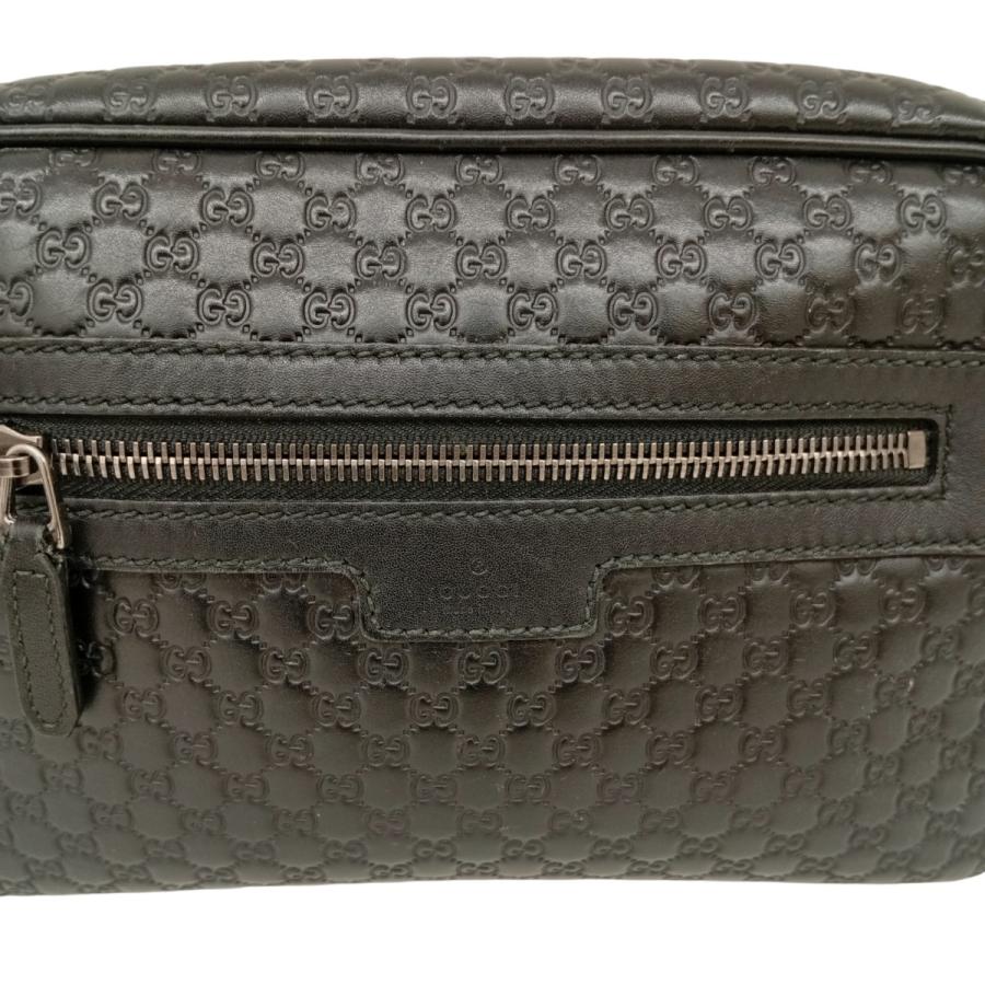 GUCCI（グッチ） マイクロ グッチシマ セカンドバッグ 419775 ブラック