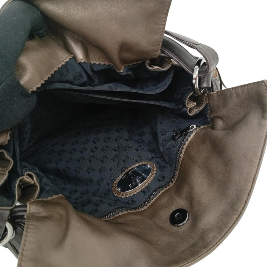 【美品】ロエベ フラメンコ ブルー タッセル ナッパレザー アナグラム LOEWE（ロエベ） フラメンコ アナグラム タッセル ショルダーバッグ