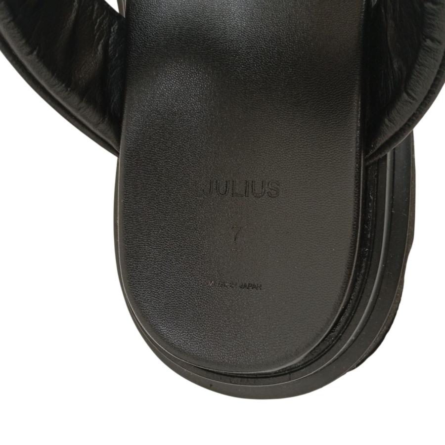 【値下げ】JULIUS OVERLAYING BAND SANDALS サンダル 657FWM5 ブラック サイズ：3 (フレスポ東大阪店)_5