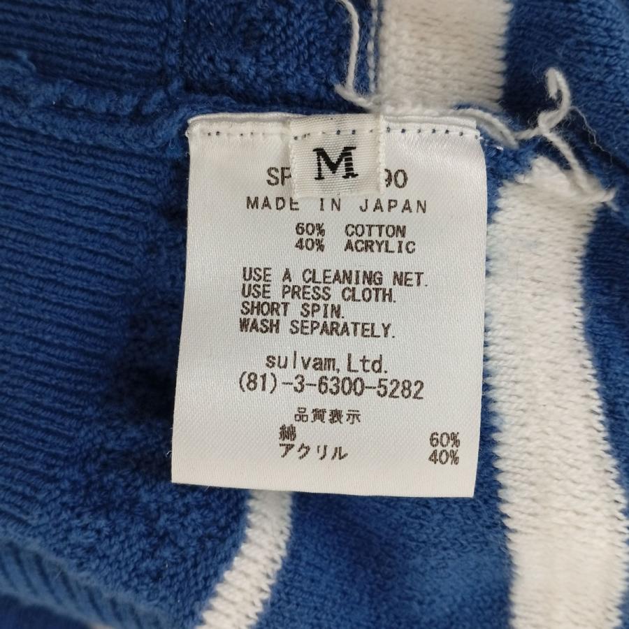 sulvam（サルバム） sulvam Bicolor knit セーター SP-K10-890 ブルー