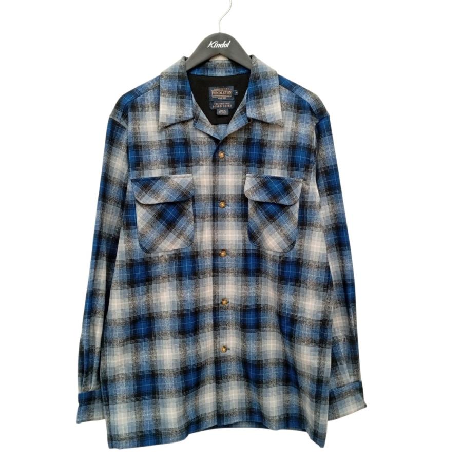 PENDLETON（ペンドルトン） チェック 開襟シャツ RA790-32505 ブルー