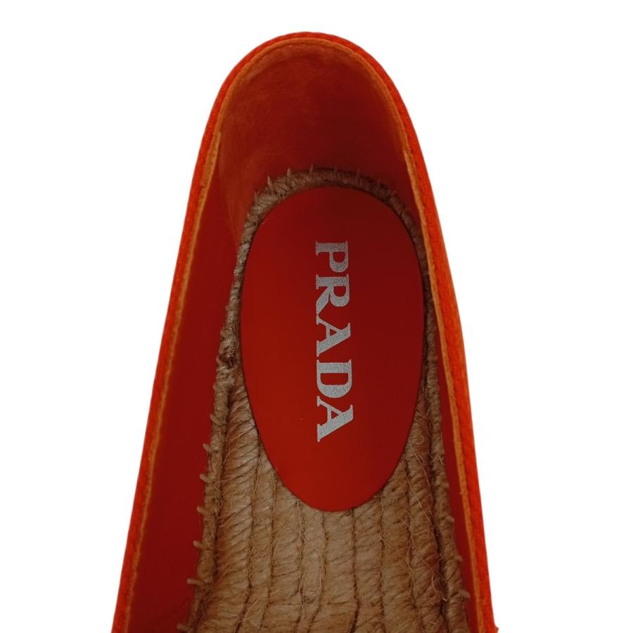 PRADA（プラダ） エスパドリーユ スリッポン 1S839M オレンジ サイズ