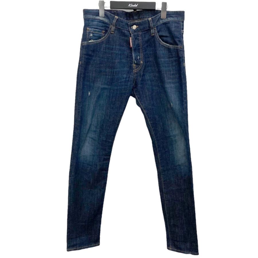 DSQUARED2 ダメージリペア加工 スキニーデニムパンツ S71LB0194 