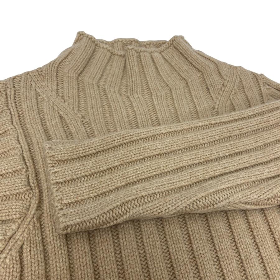値下げ】Patou 788-8 袖ロゴリブニット ベージュ サイズ：XS (渋谷神南