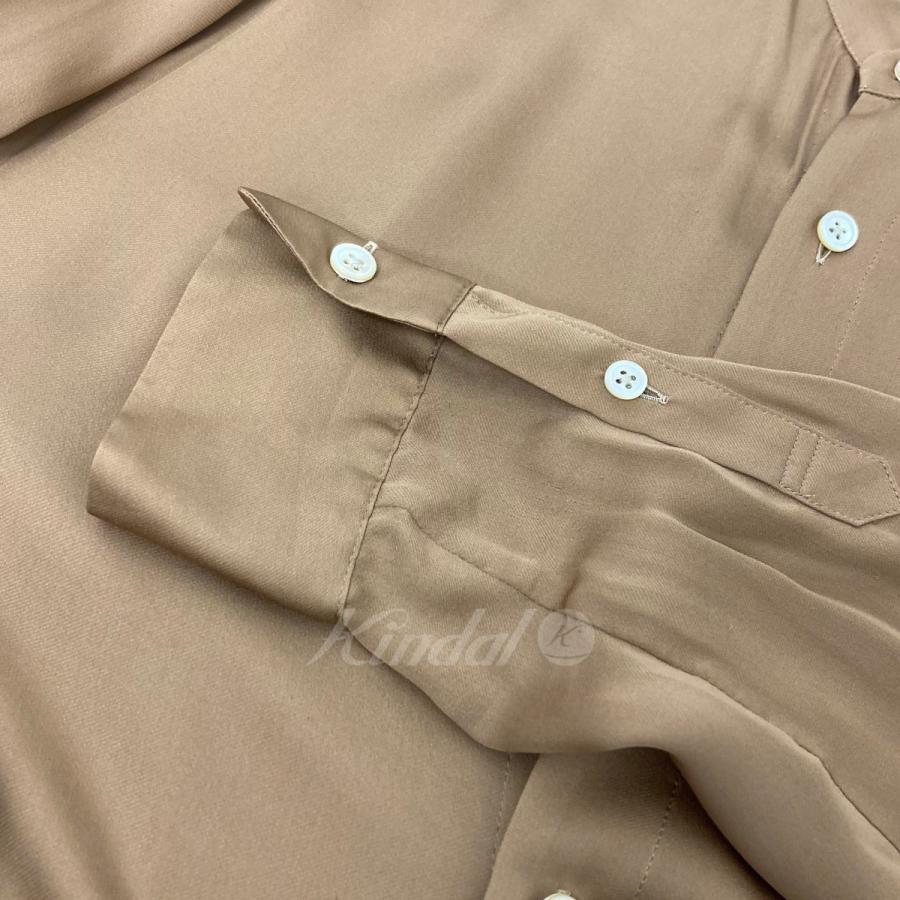 AURALEE 「SILK SATIN GEORGETTE ONE-PIECE」 ワンピース ブラウン