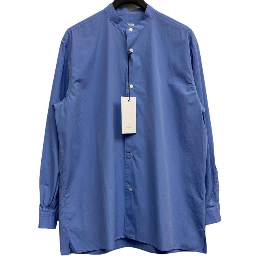 ア プレッセ A．PRESSE 21AW Band Coller Shirtバンドカラーシャツ 