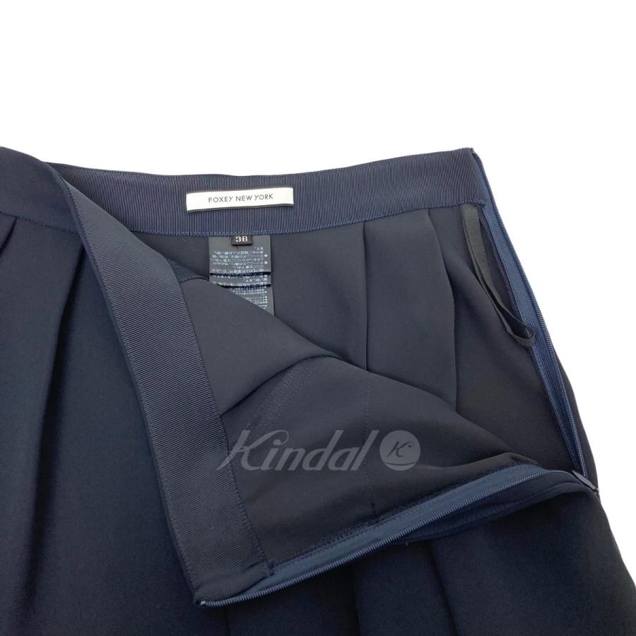 FOXY NEWYORK 「Marlene」 ワイドパンツ ネイビー サイズ：38 (渋谷