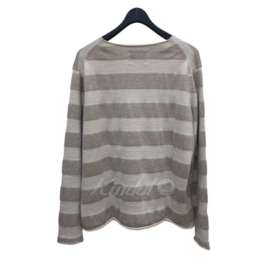 Nahyat リネン混ニット ボーダー N-041-122 ベージュ (堅田店) 220526  