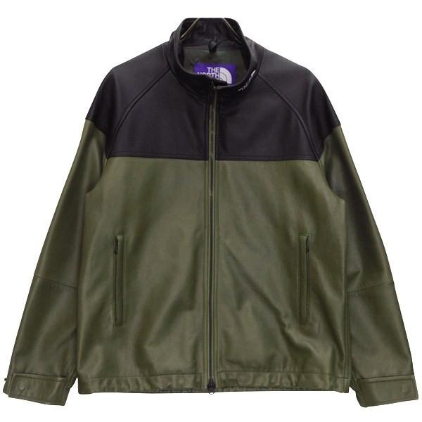 the north face purple label field leather jacket
