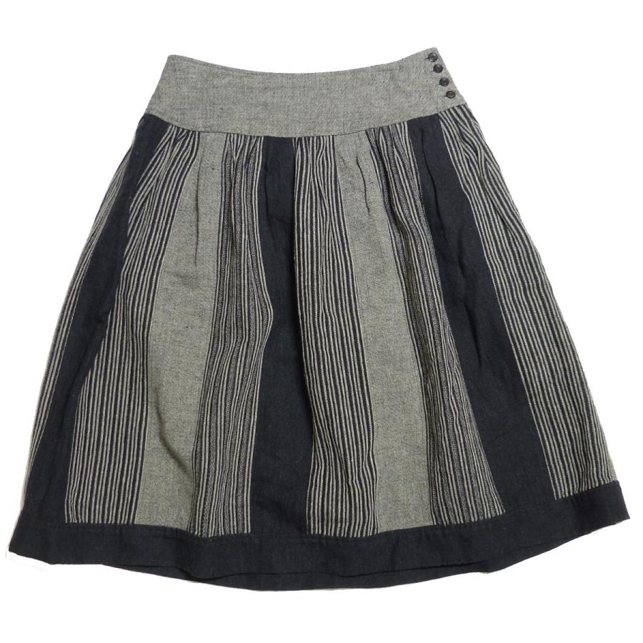 値下げ Lisette ストライプスカート グレー ネイビー サイズ 38 神戸三宮センター街店 ブランド古着カインドオル 通販 Yahoo ショッピング