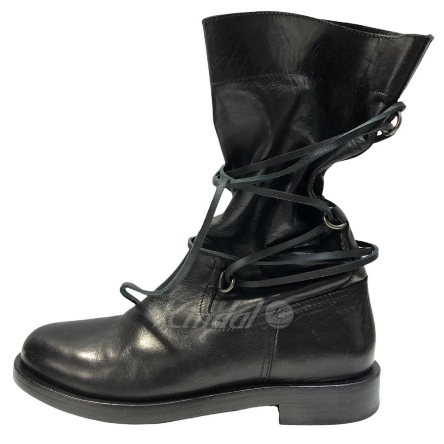 値下げ】DIESEL BLACK GOLD 編み上げエンジニアブーツ ブラック サイズ