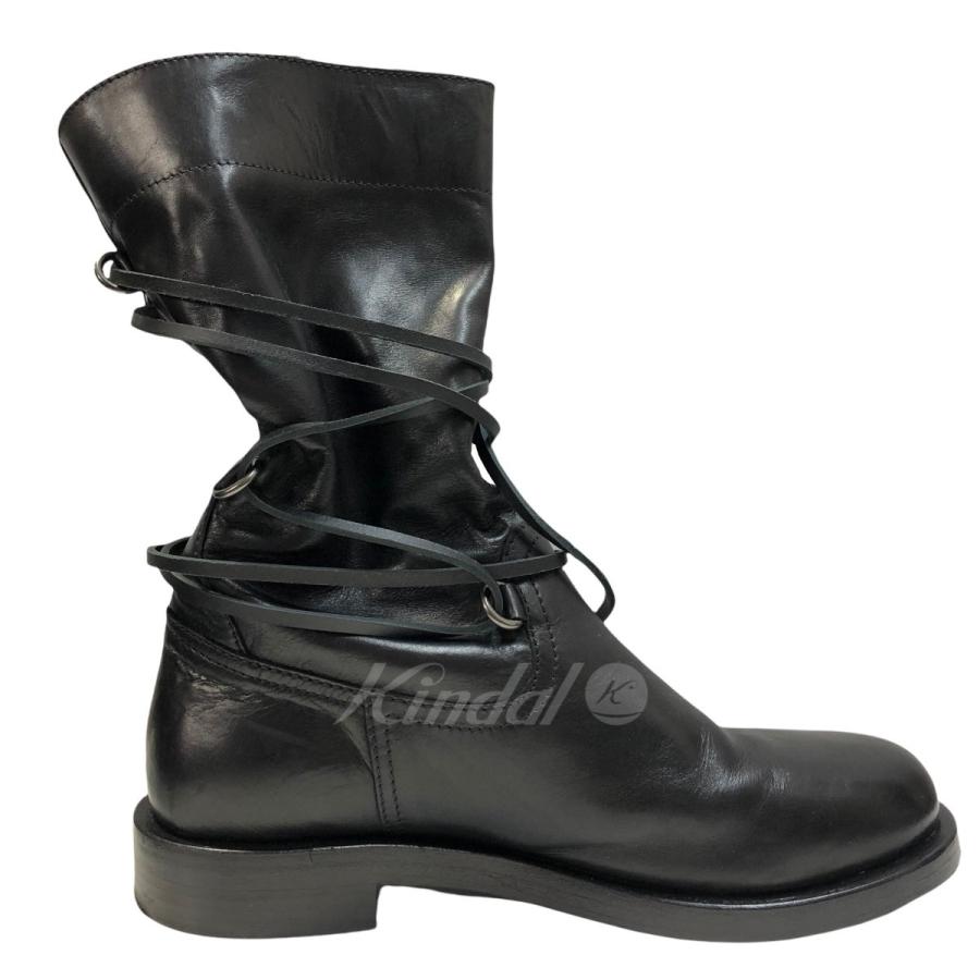 値下げ】DIESEL BLACK GOLD 編み上げエンジニアブーツ ブラック サイズ