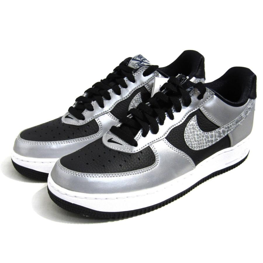 超格安一点 スニーカー エアフォースワン 黒蛇 Snake Silver Low 1 Force Air Nike Mens Sh ナイキ ブラック シルバー 神戸元 サイズ 27ｃｍ シューズ