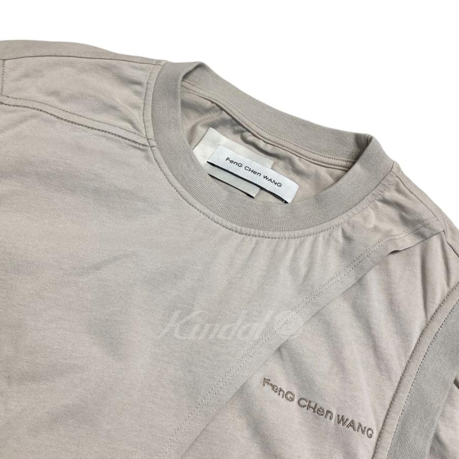 Feng Chen Wang Layered Design T Shirt レイヤードデザイン半袖T 
