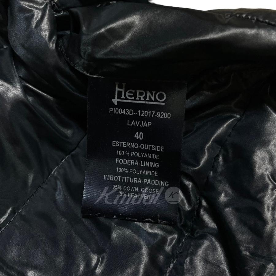 ヘルノ HERNO Aminta ダウンジャケット ネイビー サイズ：40