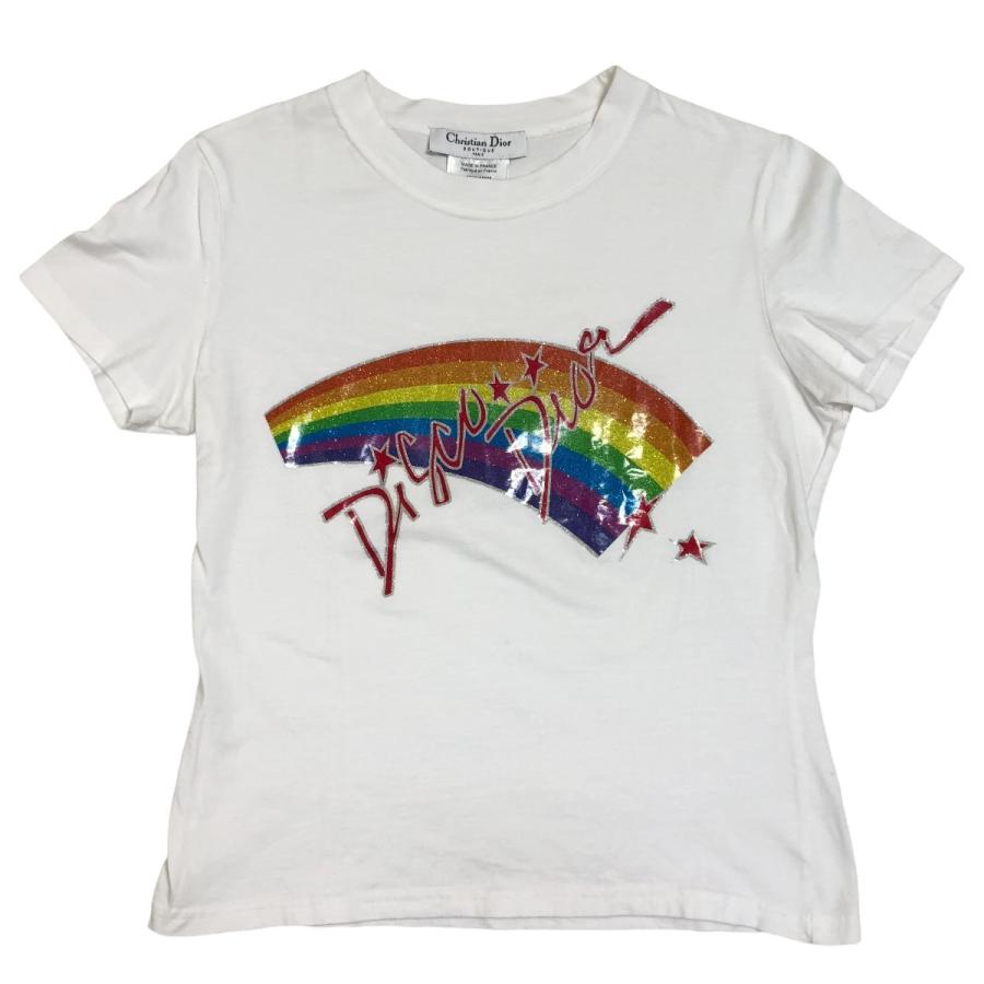 超レアChristiandiorガリアーノ期Tシャツレインボー