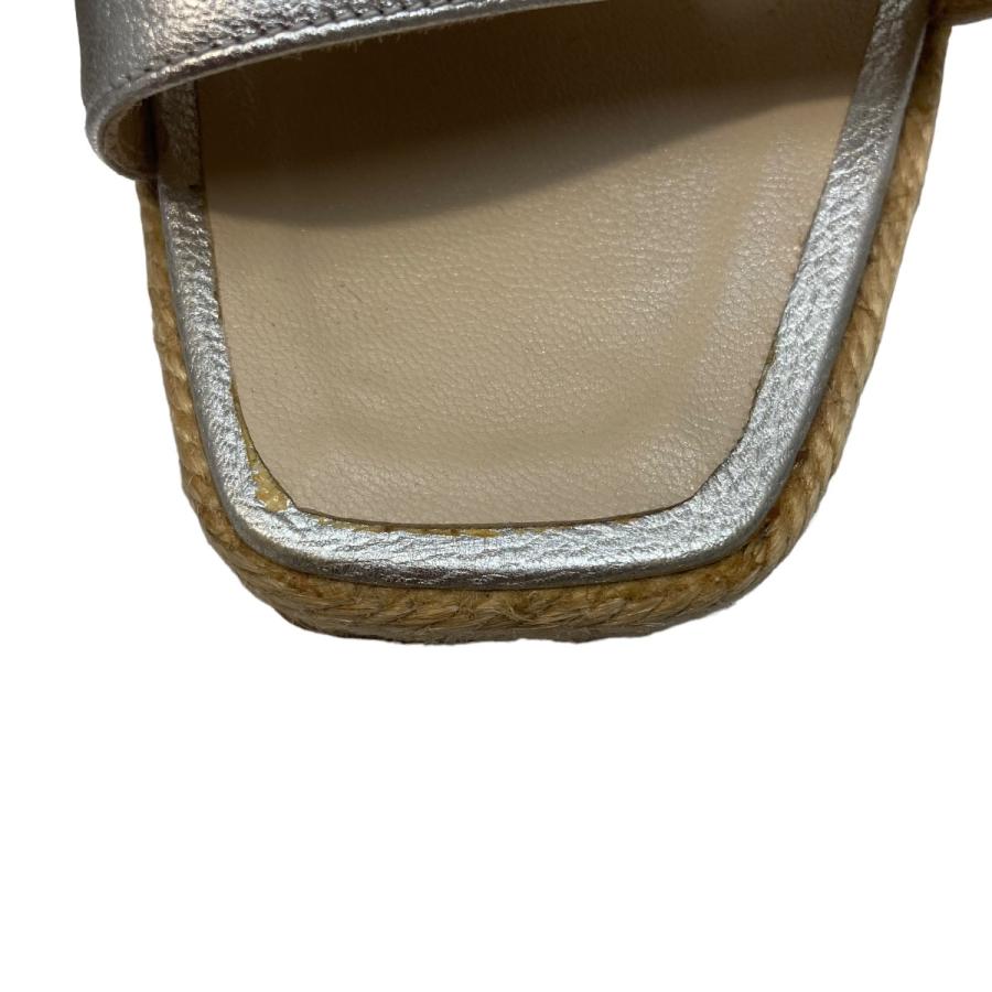 LOEWE ロエベ ウェッジソールサンダル シルバー サイズ：37(24.0cm 