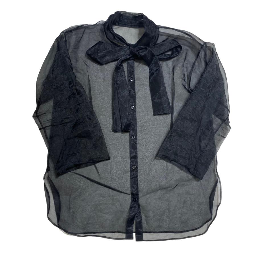 FUMIE TANAKA 【値下げ】FUMIE=TANAKA シアーブラウス ブラック サイズ  