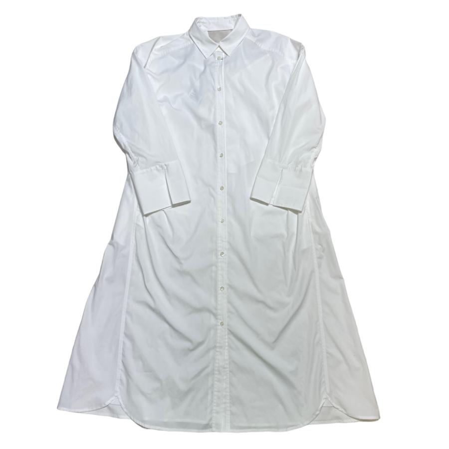 LANVIN en Bleu 【値下げ】LANVIN バックリボンシャツ長袖ワンピース 