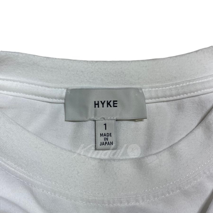 HYKE ハイク LONG-SLV TEE BIG FIT 長袖カットソー ホワイト サイズ：1 