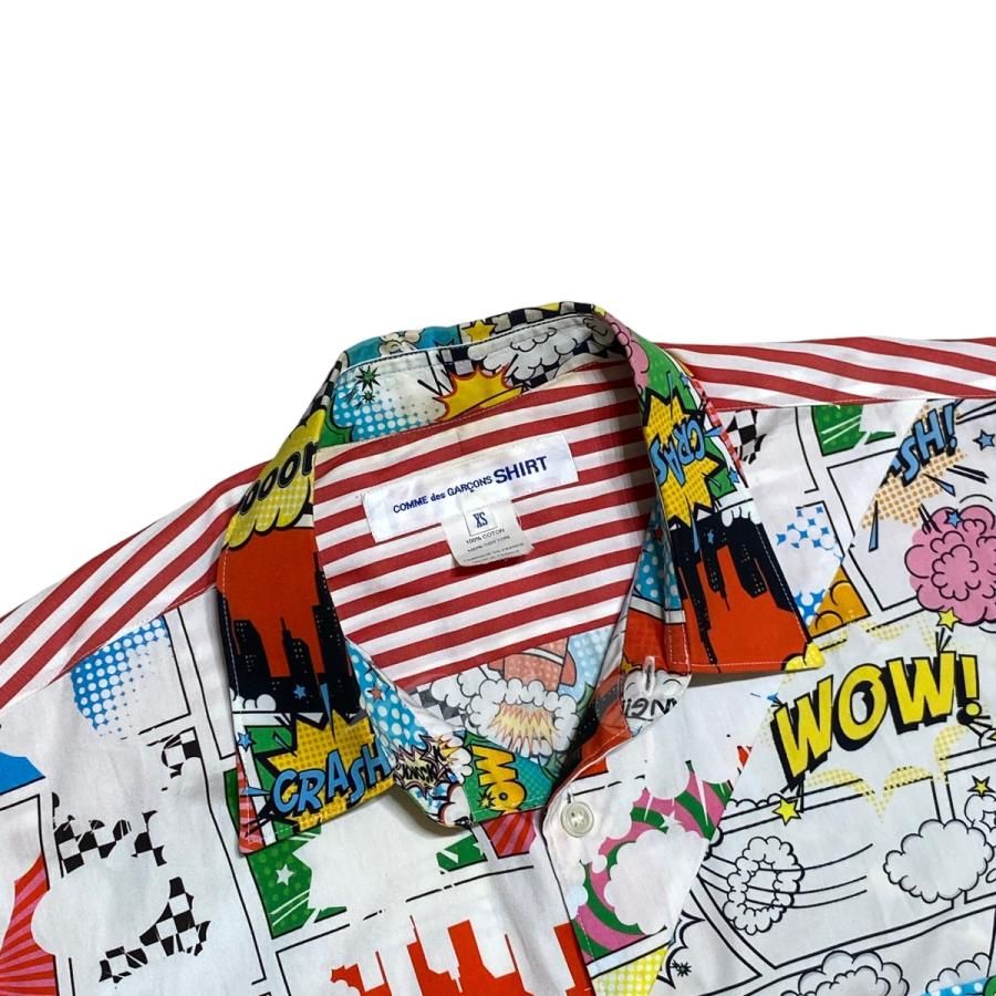 Comme des Garçons SHIRT アメコミ柄長袖シャツ XSサイズ 【公式通販】