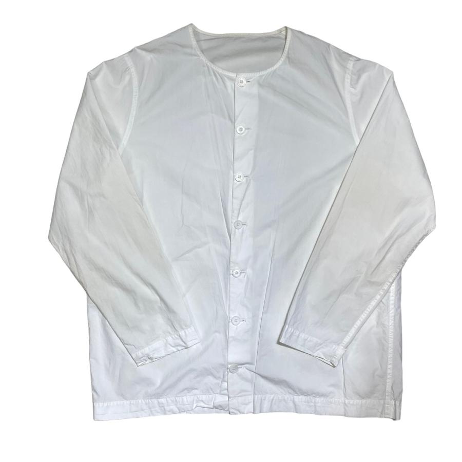 CASEY ケイシーケイシー PAPER COLLARLESS SHIRT ノーカラーシャツ  