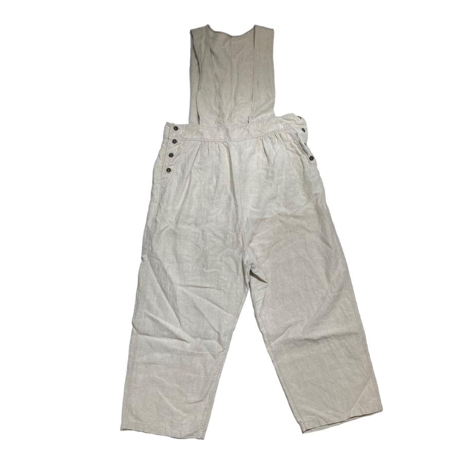 ネストローブ nest Robe ブラックリネンボタンサロペット／01233-1403 
