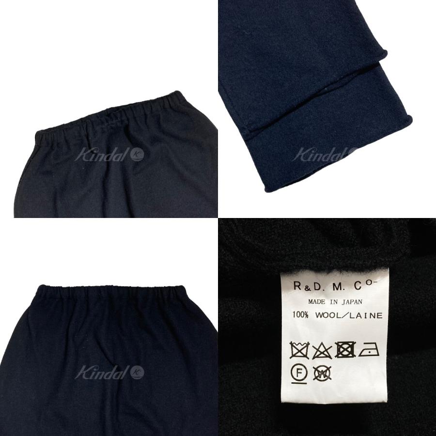 値下げ】R＆D． M． Co- KNIT SARROUEL PANTS ニットパンツ ブラック 