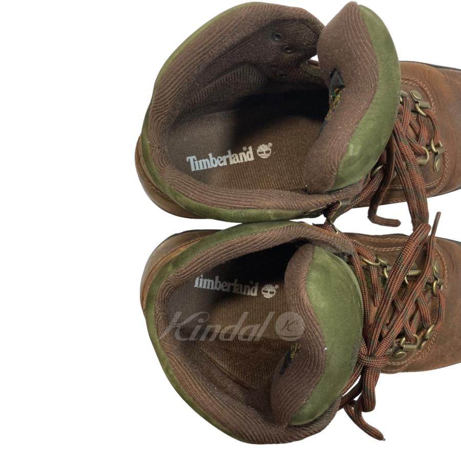 【値下げ】TIMBERLAND EURO HIKER LEATHER レザーブーツ／95100 ブラウン サイズ：25．0ｃｍ (神戸三宮センター街店)｜kindal｜04