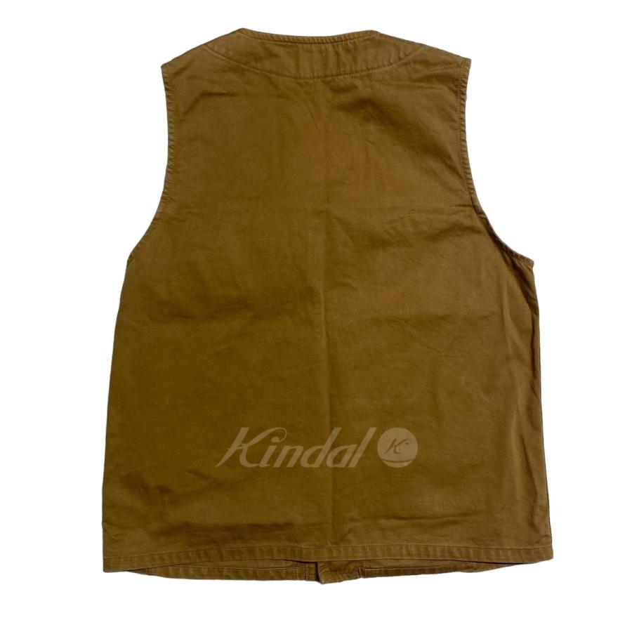 オアスロウ or Slow Work Vest ワークベスト ブラウン サイズ：3｜kindal｜02