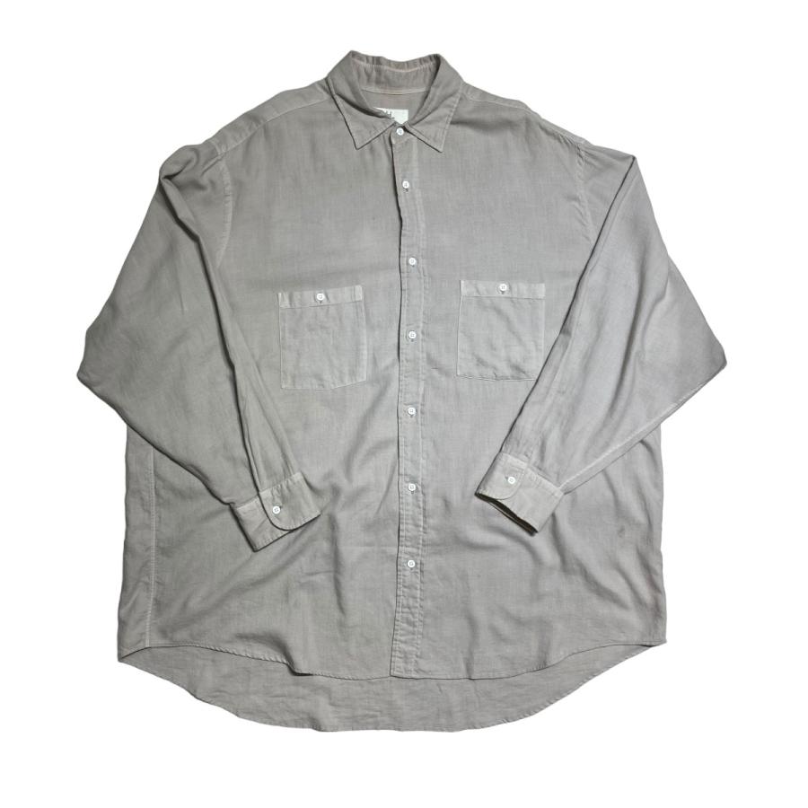 値下げ】HERILL Cotton Cashmere Brush Work Shirts コットンカシミヤ 