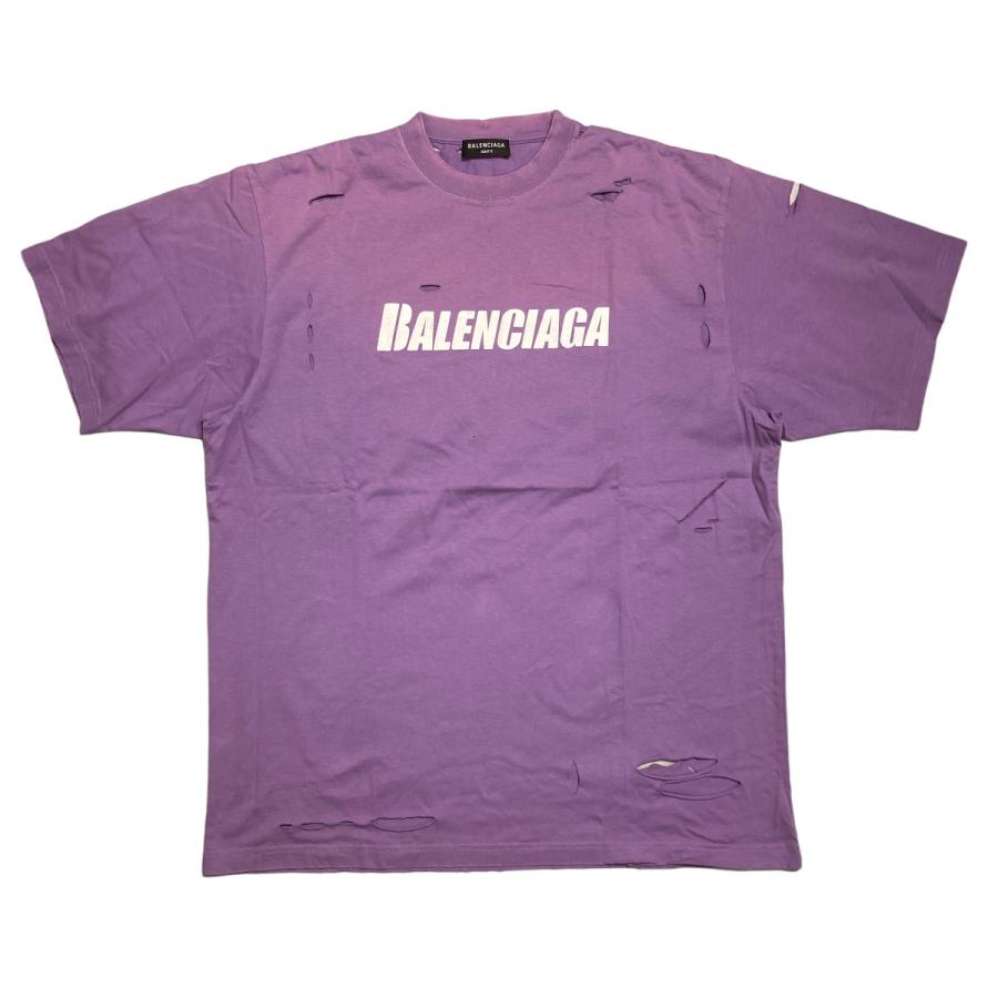 BALENCIAGA 【値下げ】BALENCIAGA Boxy T-shirt デストロイ加工 