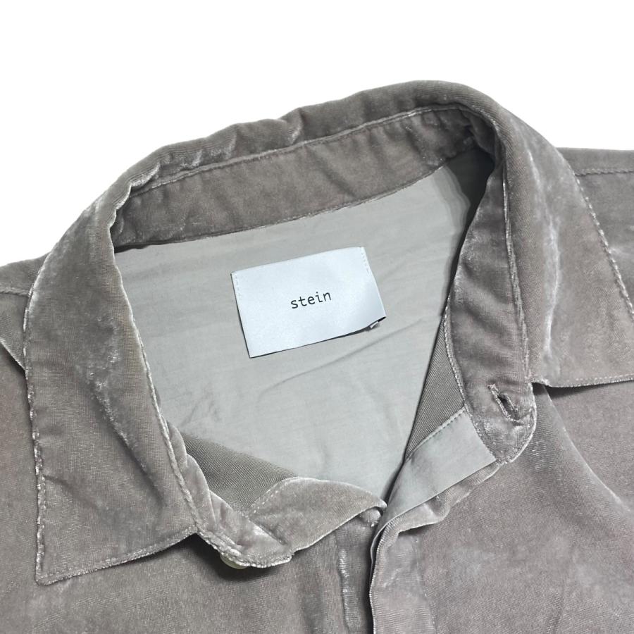 値下げ】stein OVERSIZED DOWN PAT VELVET SHIRT 長袖シャツ ST．223 