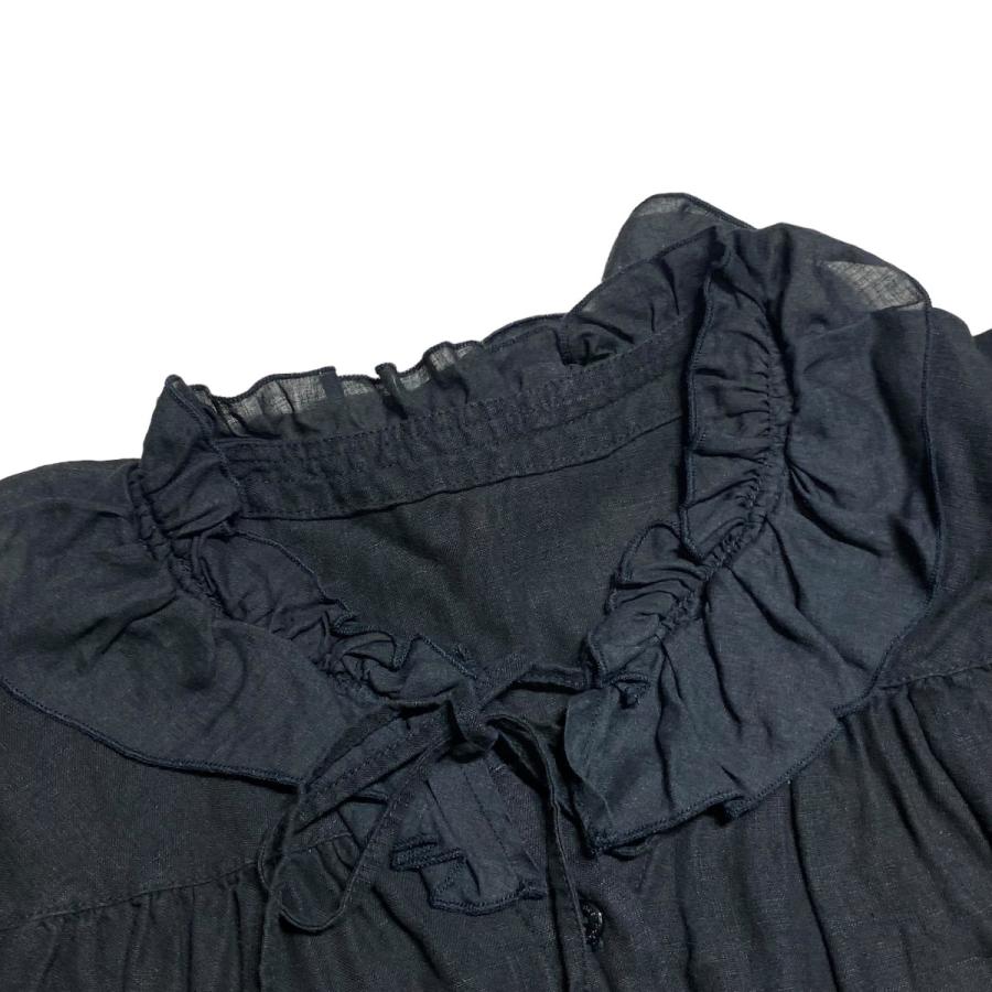 ネストローブ nest Robe リネンラミーフリルカラーブラウス 01241-1488 