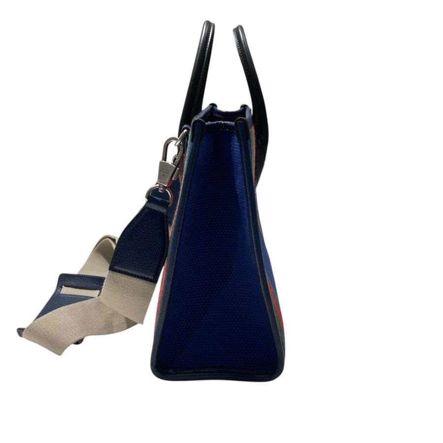 GUCCI 【値下げ】GUCCI 2WAY トートバッグ ネイビー (神戸店