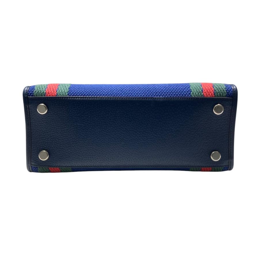 GUCCI 【値下げ】GUCCI 2WAY トートバッグ ネイビー (神戸店