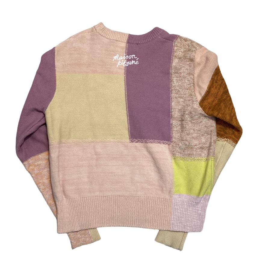 MAISON KITSUNE メゾンキツネ パッチワーク クロップド セーター MAISON KITSUNE メゾンキツネ パッチワーク クロップド セーター