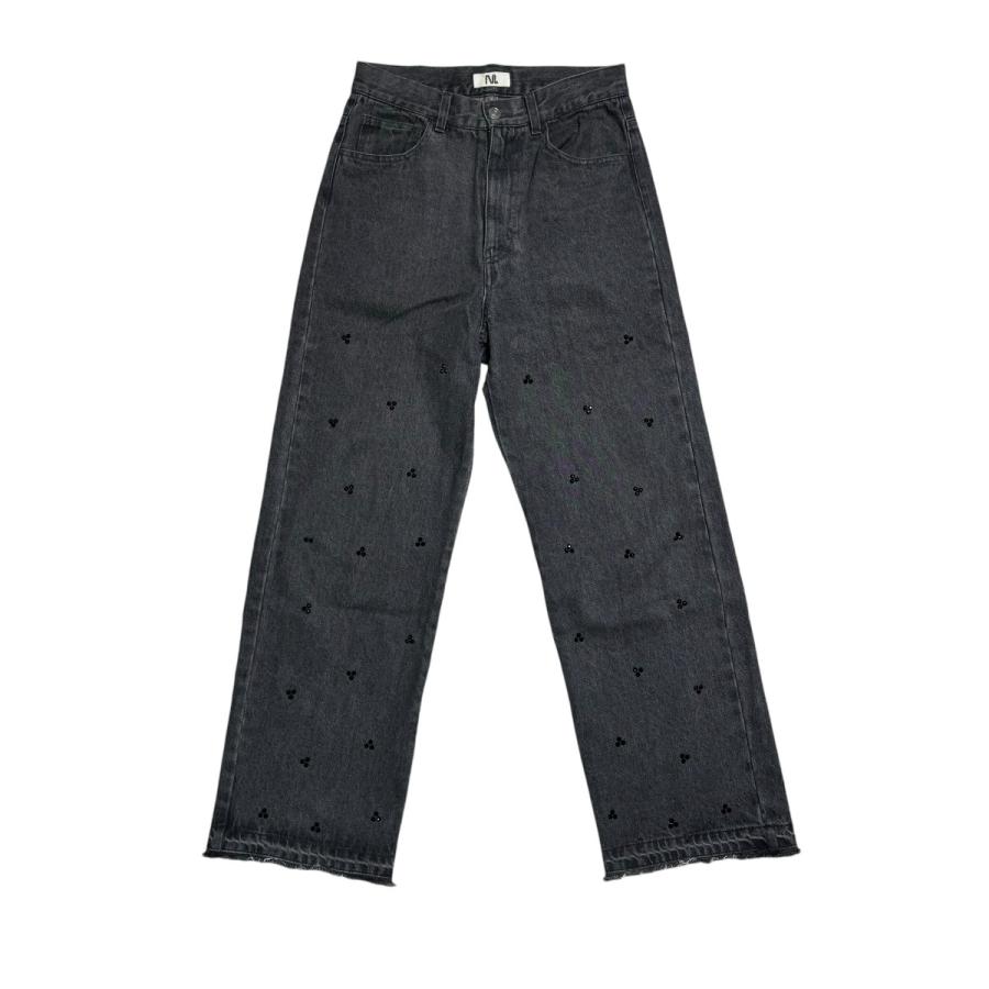 ムウトアール M TO R BIJOU STRAIGHT DENIM デニムパンツ MUS-02040-B 