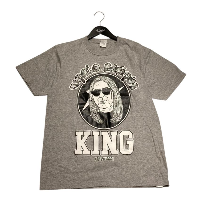 値下げ】Change World Famous KING of Street Tee 半袖Tシャツ グレー 
